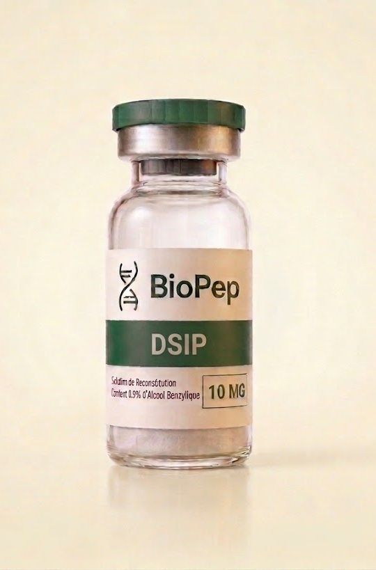 Flacon DSIP BioPep, étiquette verte, pureté HPLC ≥98%
